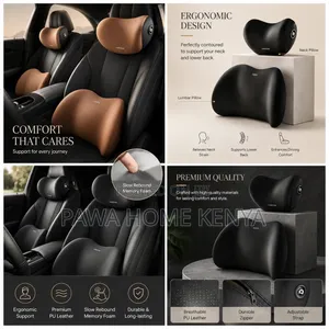 2 In1 Nira Back and Neck Support Car Cushion