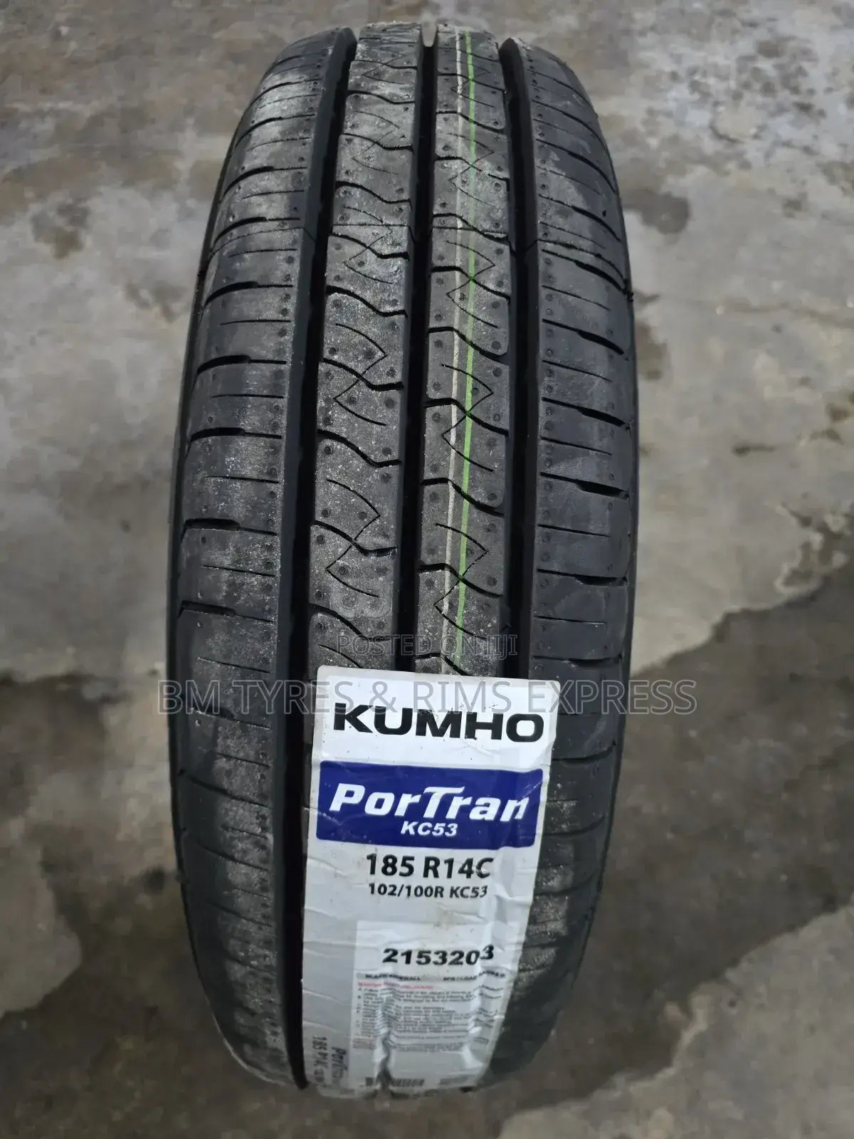 185 R14 Khumo Tires (Commercial)