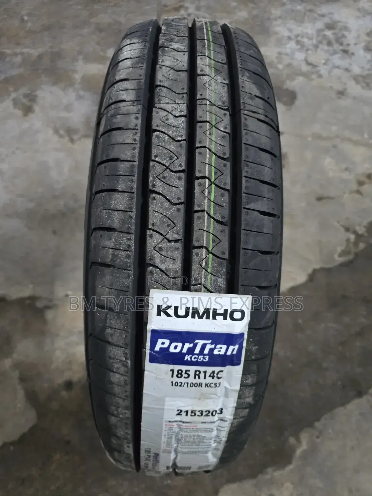 185 R14 Khumo Tires (Commercial)
