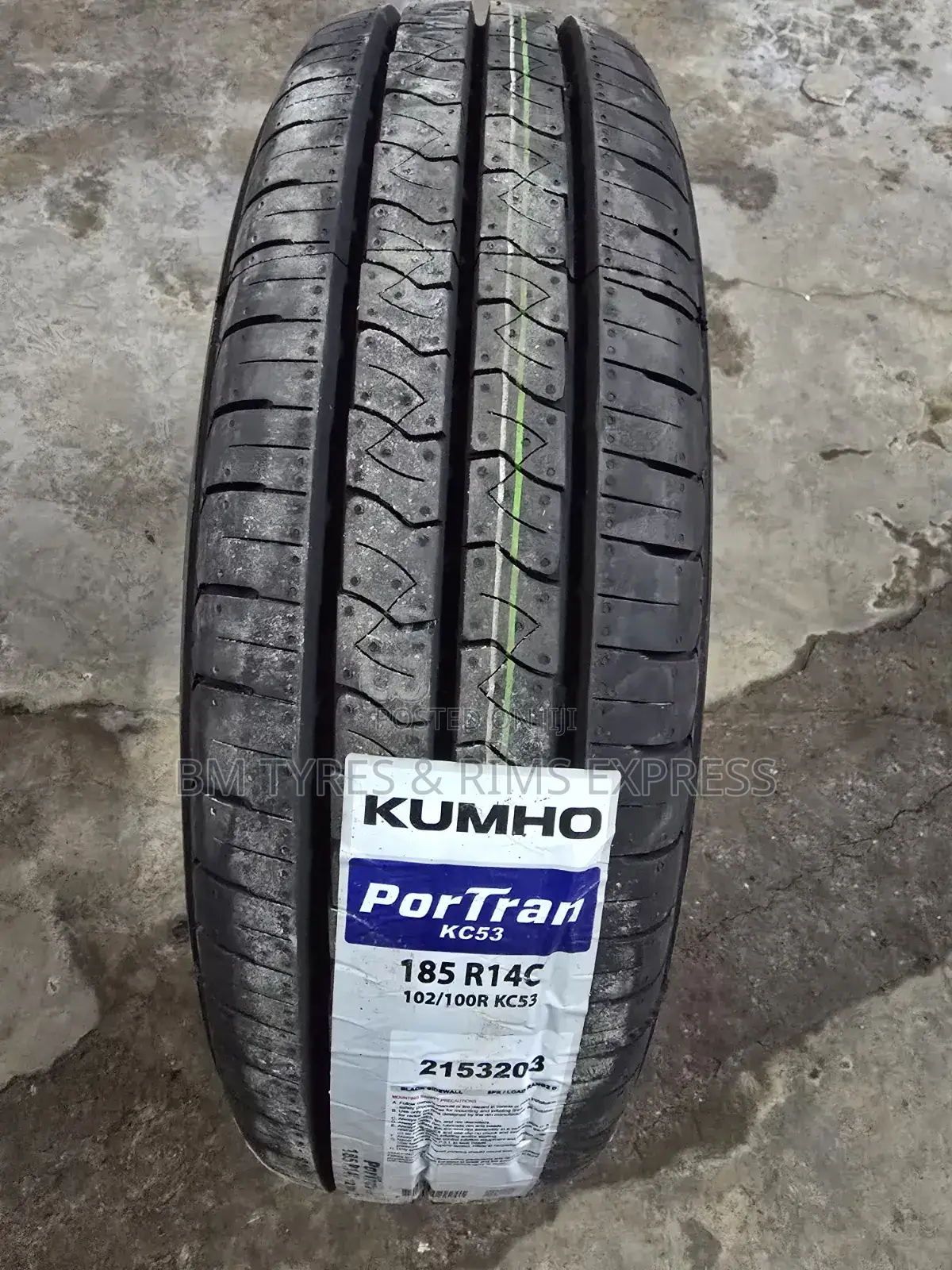 185 R14 Khumo Tires (Commercial)