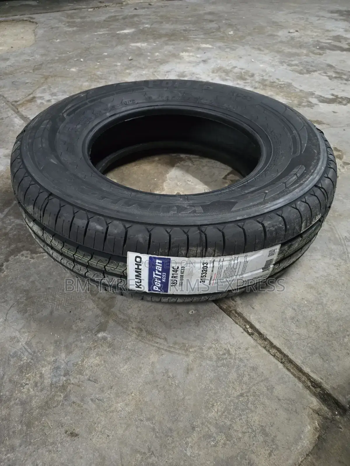 185 R14 Khumo Tires (Commercial)