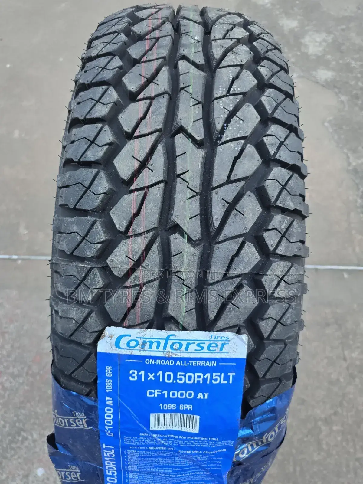31x10.50r15 Comforser Tires (All Terrein) Cf 1000.