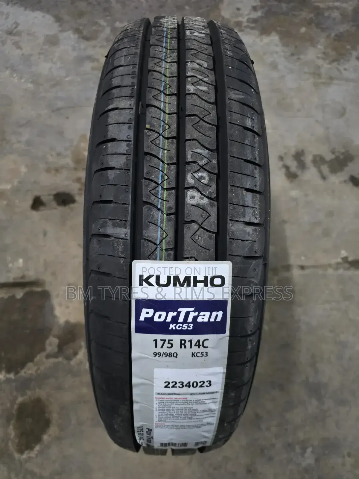 175 R14 Khumo Tires.