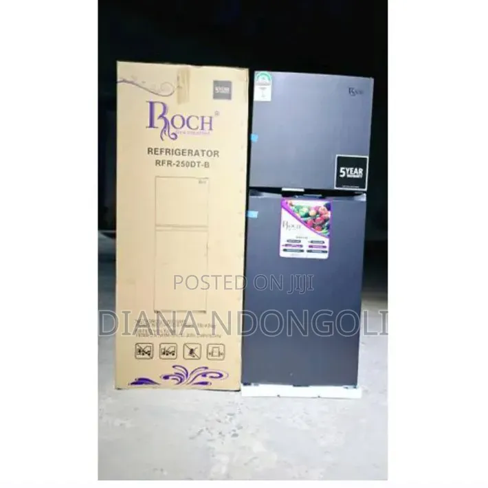 Roch RFR-250-Dt-B Double Door Refrigerator