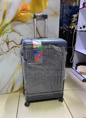 75cm Xl Navy Blue Rubber Unbreakable Suitcase