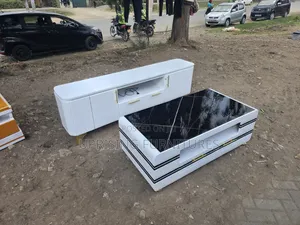 Coffee Table and Tv Stand White 6 Feet