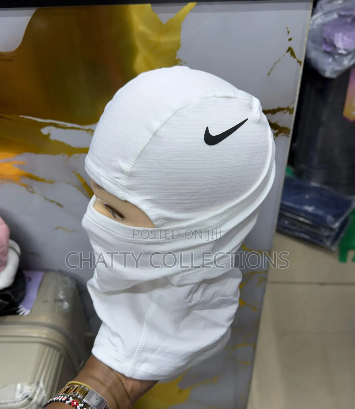 White Top Quality Nike Pro Therma-Fit Balaclavas Face Mask