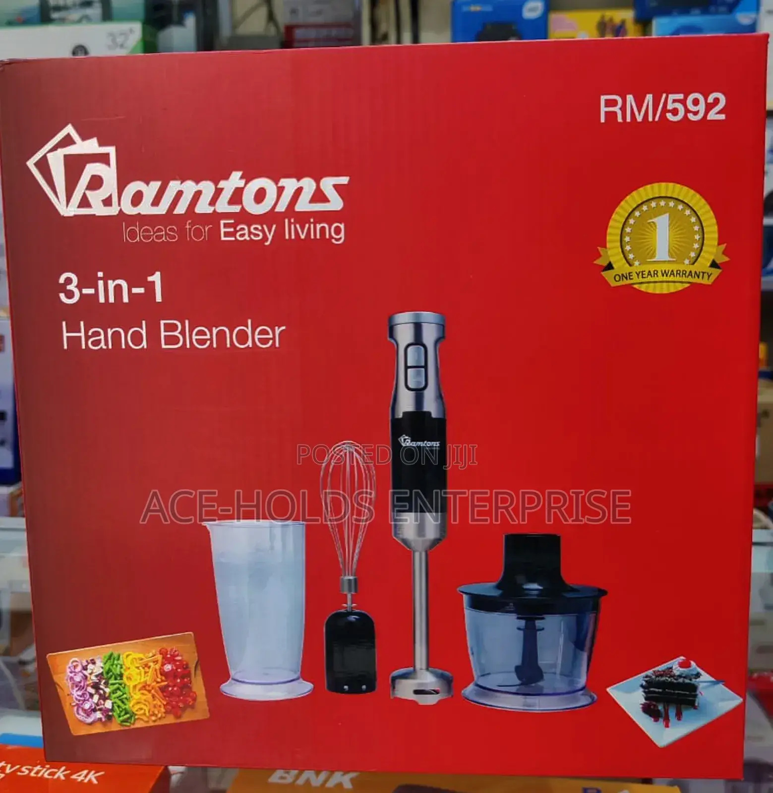 Ramtons 3-in-1 Hand Blender - Rm/592