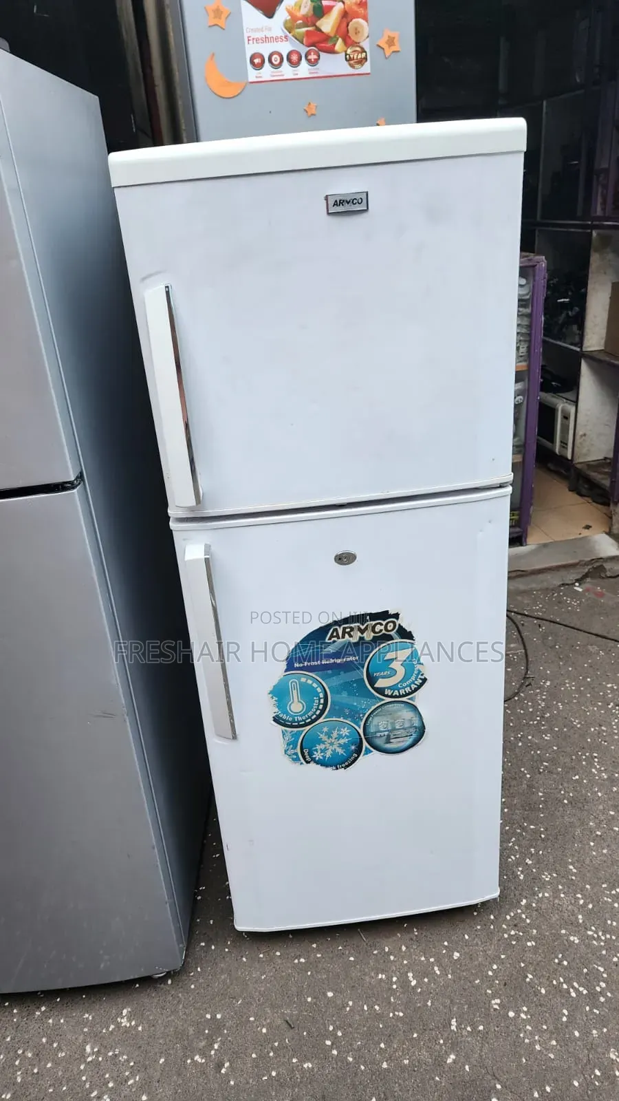 White Armco Double Fridge