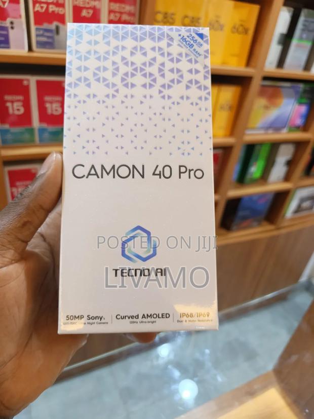 New Tecno Camon 40 Pro 4G 256 GB Gray - thumbnail 3