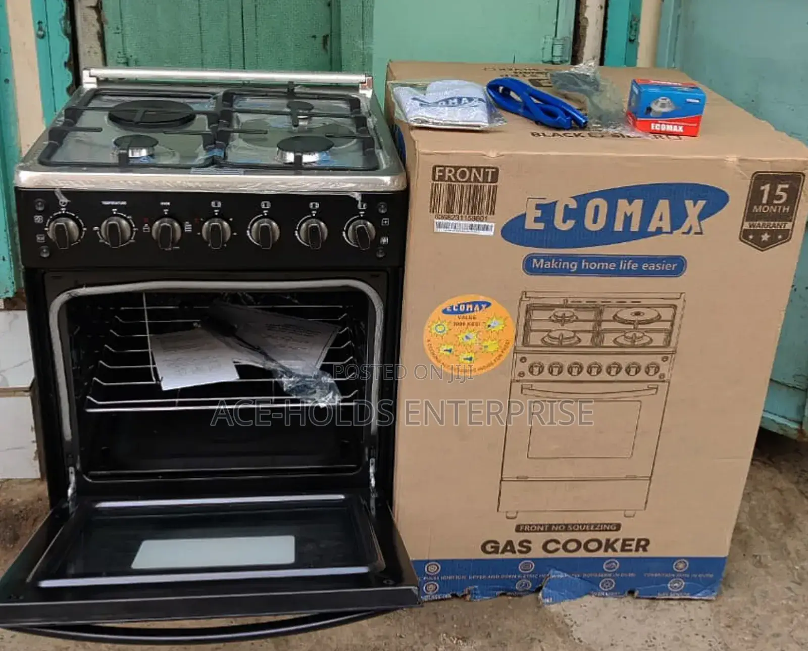 Ecomax Standing Gas Cooker (Lx880u) 60*60 3+1 - Turbo Fan