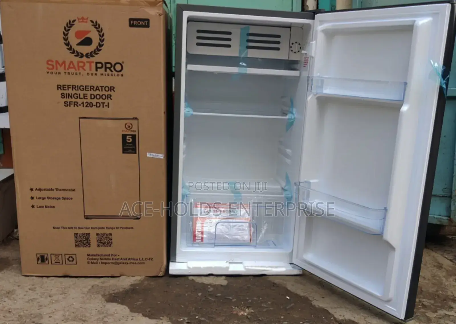 Smartpro Fridge 90 Litres Single Door 120-Dt-I Dark-Grey