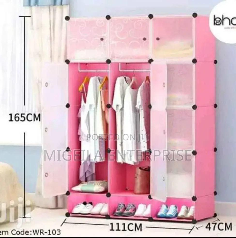 Plastic Wardrobe 3 Column