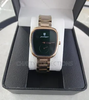 Gold and Green Poedagar Luxury Ladies Watches