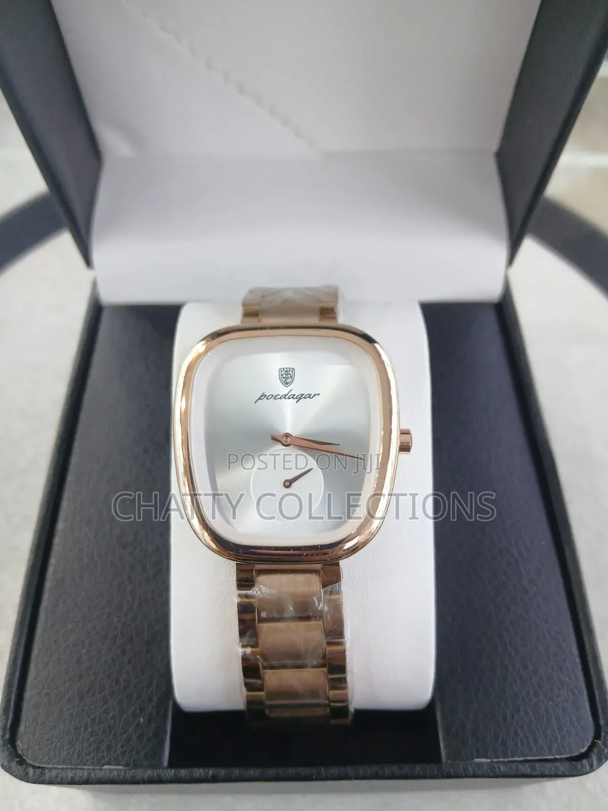 Gold and White Poedagar Luxury Ladies Watches