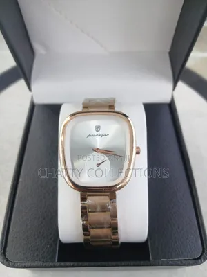 Gold and White Poedagar Luxury Ladies Watches