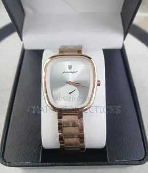 Gold and White Poedagar Luxury Ladies Watches