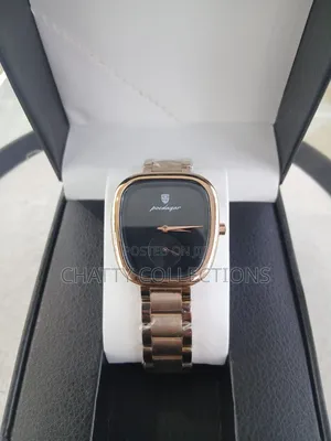 Gold and Black Poedagar Luxury Ladies Watches