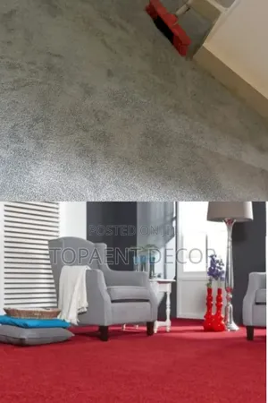 Light Grey and Red,Wall to Wall Vip Carpet Solution