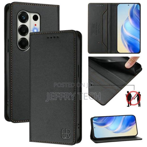 Leather Wallet Case Compatible With Tecno Camon 50 Pro 5g, Magnetic