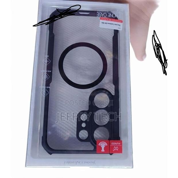 Case for Tecno Camon 50pro 5g Transparent Black With Magsafe - thumbnail 2