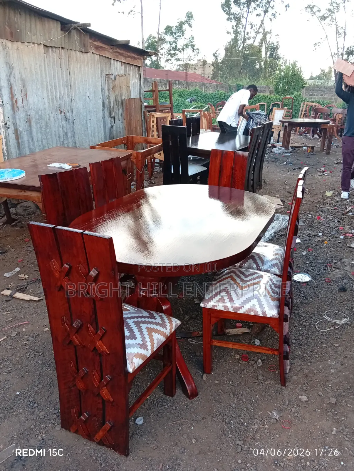 Warm 6 Seater Dining Tables