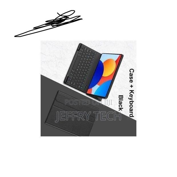 Xiaomi Mi Pad 7/7 Pro Keyboard Case - Black Leather, Magnetic - thumbnail 2