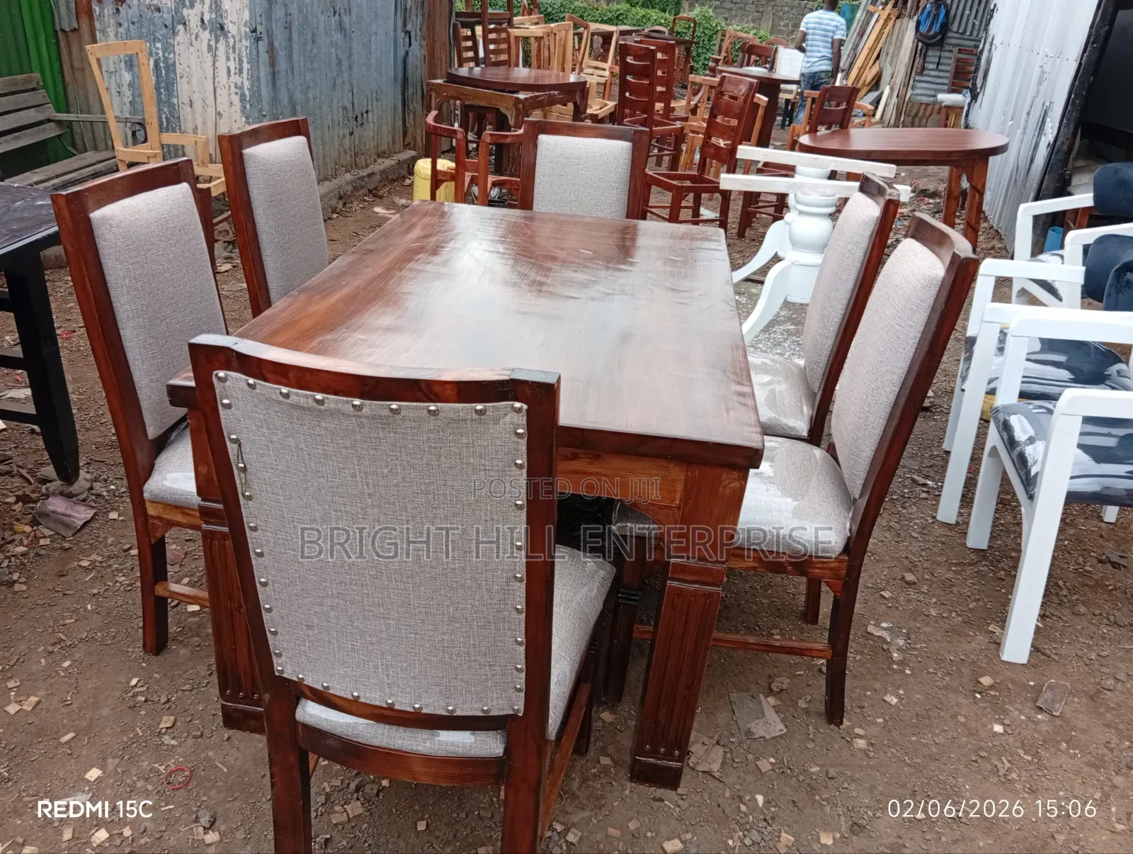 Elegant All Wooden 6 Seater Dining Tables