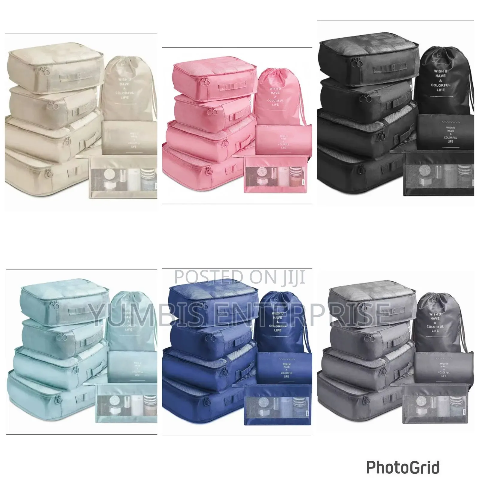7 In 1 Suitcase Organisers _/Packing Cubes