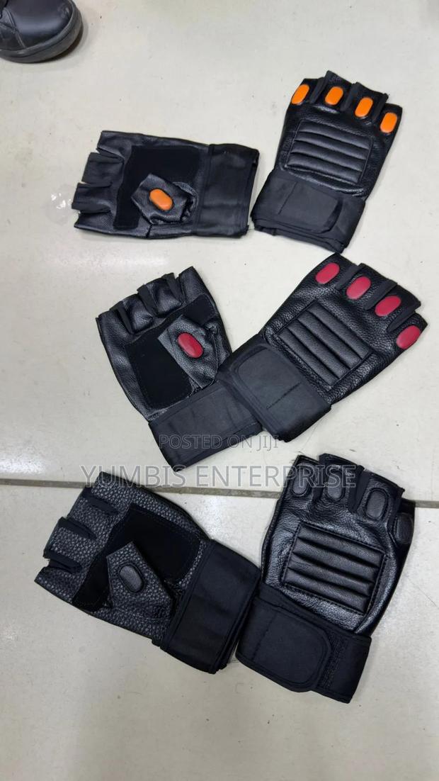 Leather Unisex Gym Gloves