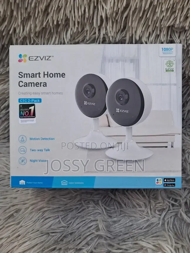 Ezviz C1c Full Hd Indoor Security Cameras With Night Vision (2-pack)