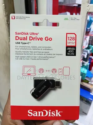 Sandisk Ultra Dual Drive Go Usb Type-C 128gb - Black