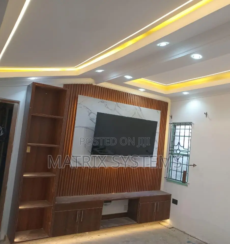 Mable Sheet/Fluted Panel/Tv Stand/Snake Lights
