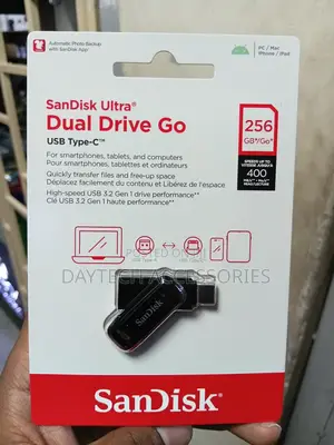 Sandisk Ultra Dual Drive Go Usb Type-C - 256gb (Black)