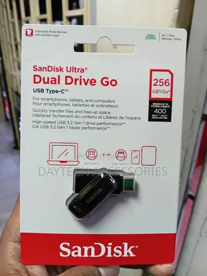 Sandisk Ultra Dual Drive Go Usb Type-C - 256gb (Black)