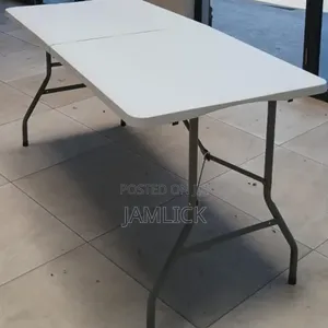 White Folding Table – Portable - Sm
