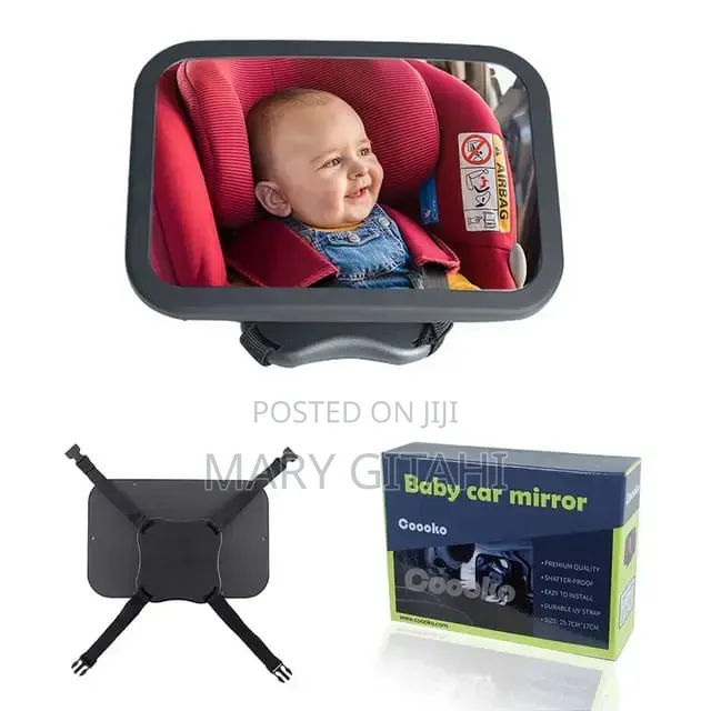 *Adjustable Baby Car Mirror With Wide Rear Seat View for Infant / Kids