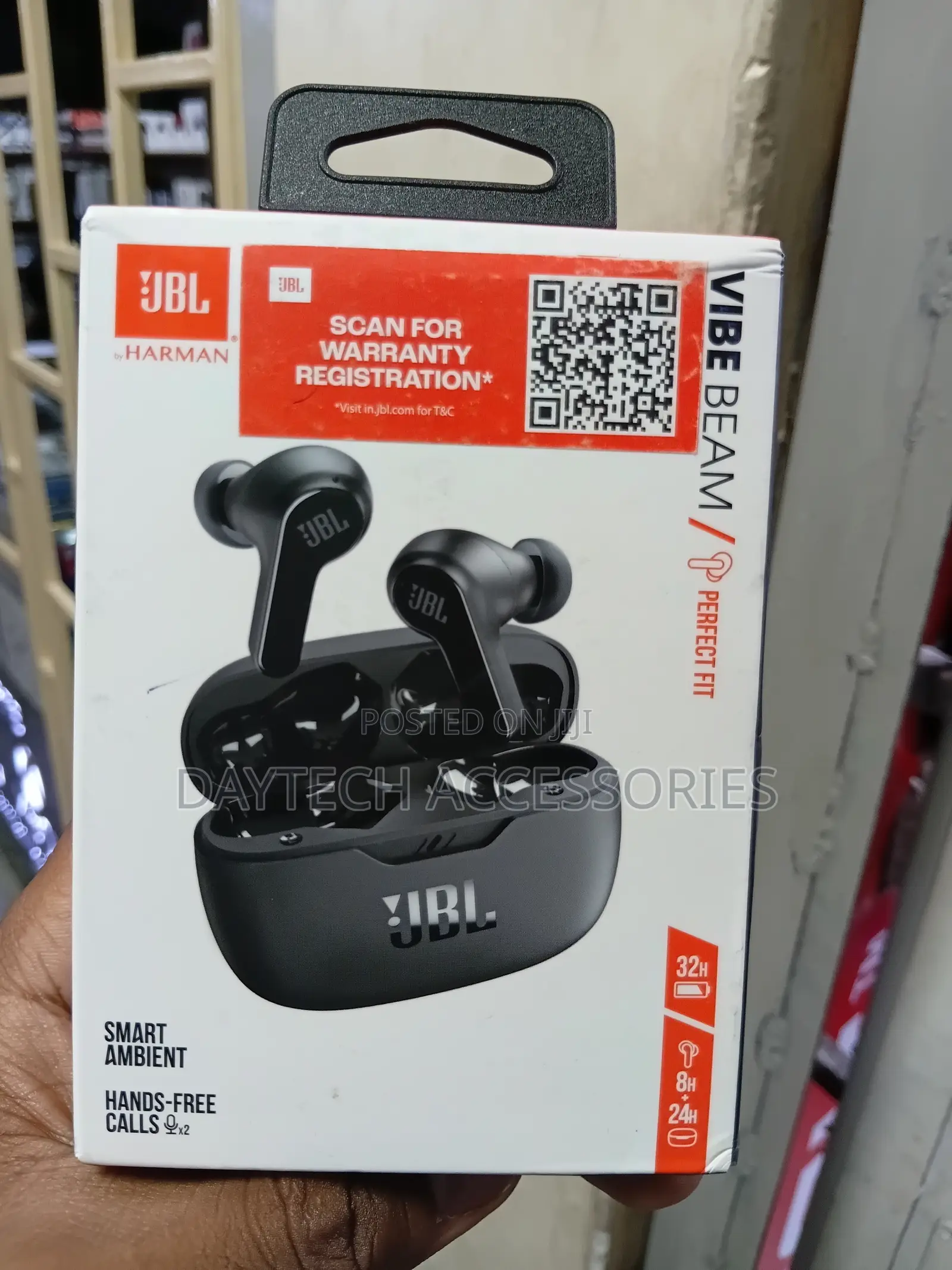 These Are JBL Vibe Beam True Wireless Earbuds - Black