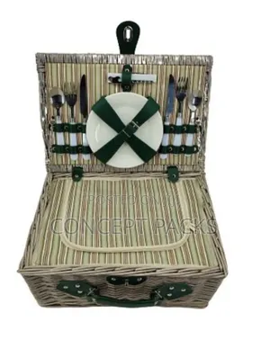 Willow Picnic Basket For 2p