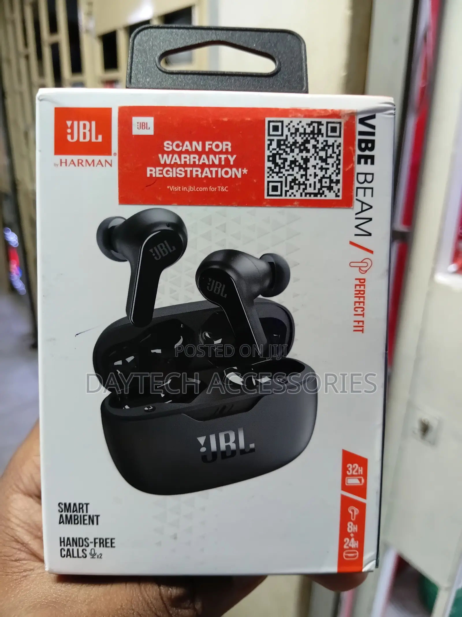 JBL Vibe Beam True Wireless Earbuds – Deep Bass Sound