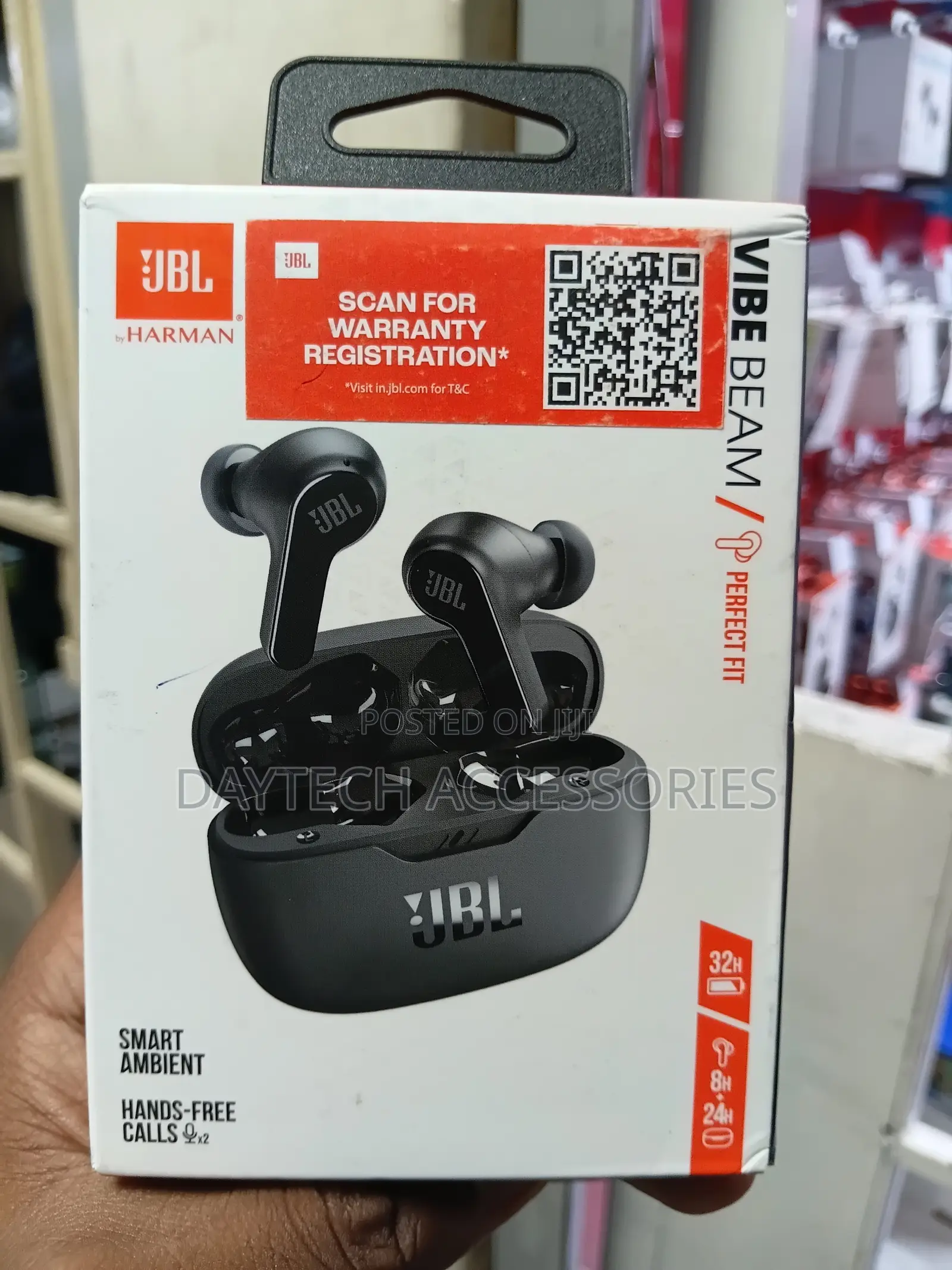 JBL Vibe Beam True Wireless Earbuds – Deep Bass Sound
