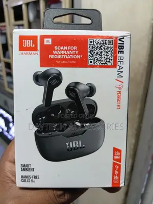 JBL Vibe Beam True Wireless Earbuds – Deep Bass Sound