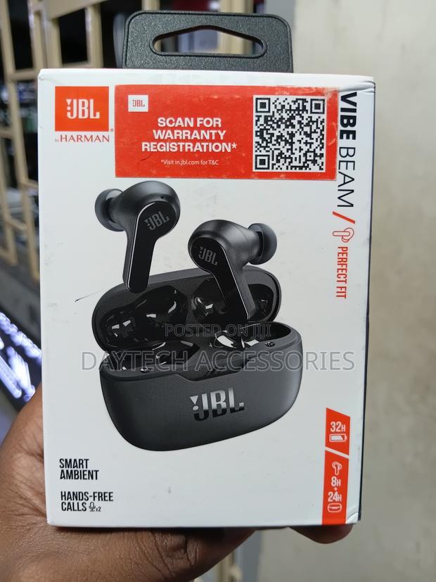 JBL Vibe Beam Black True Wireless Earbuds - thumbnail 3