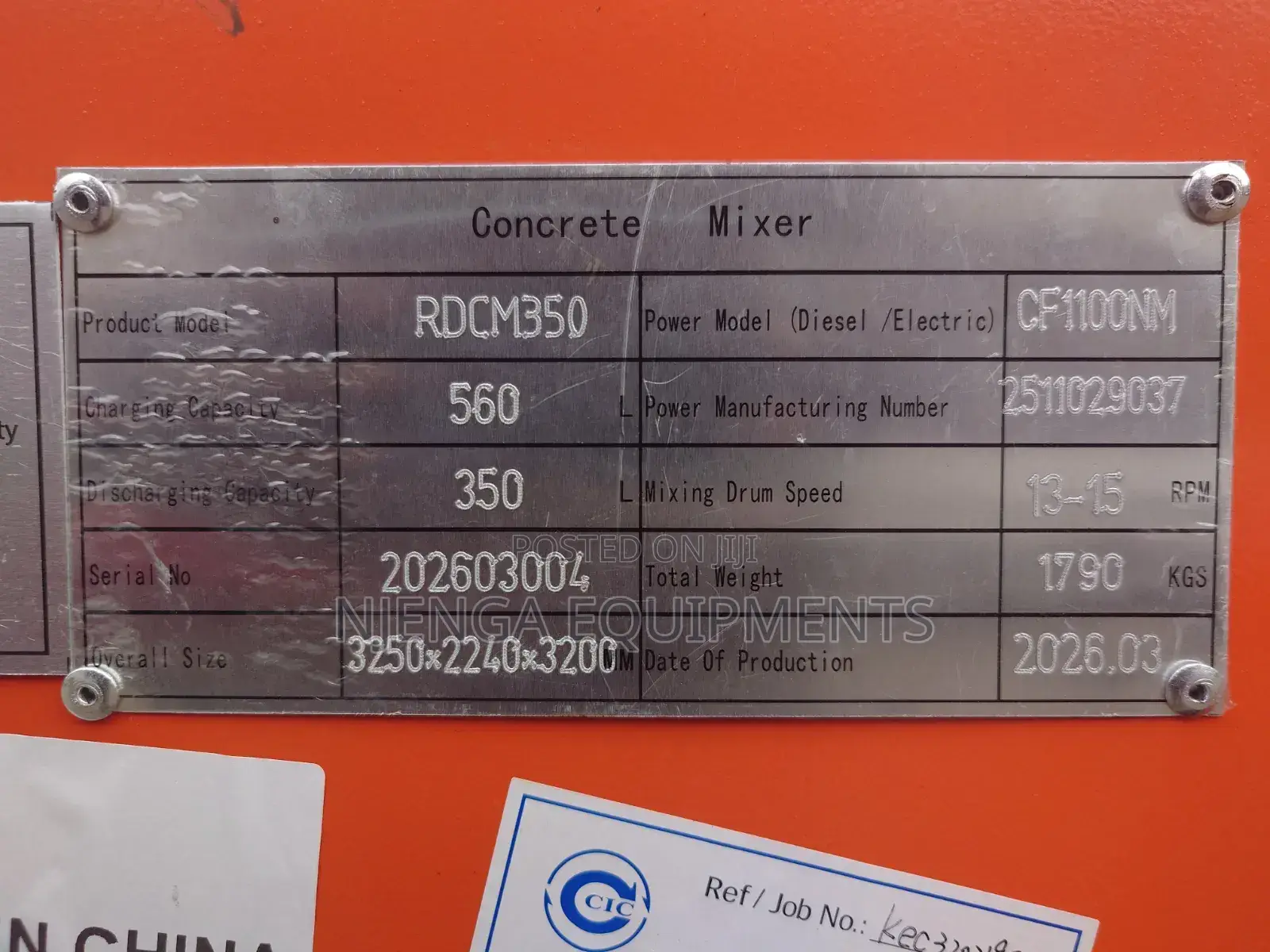 Self-Loading Concrete Mixer
