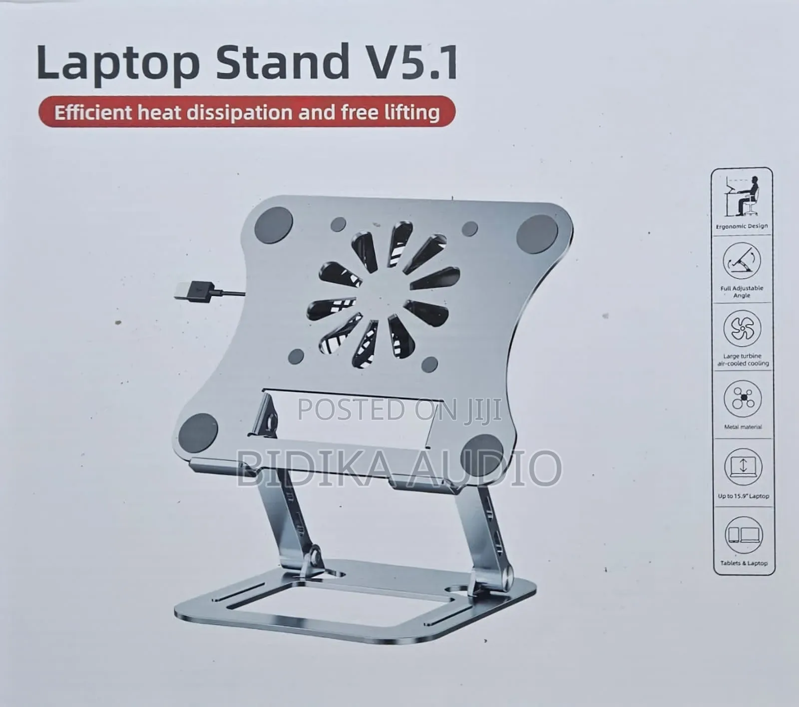 Laptop Stand V5.1 With Built-in Cooling Fan