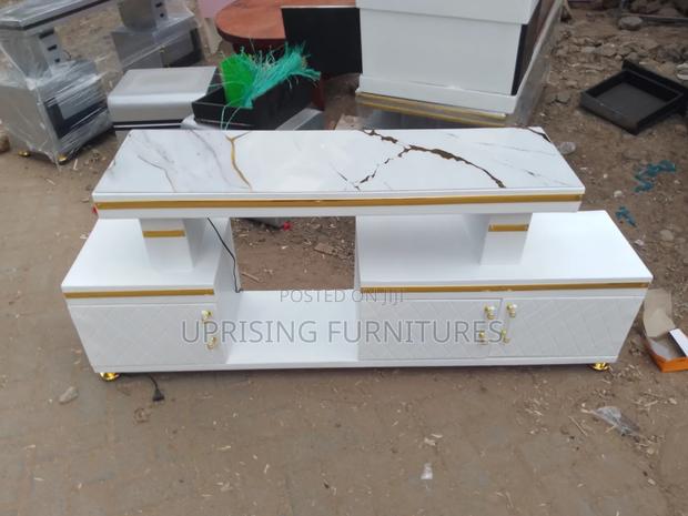 Smart Tv Stand With Led Lights Marble Top