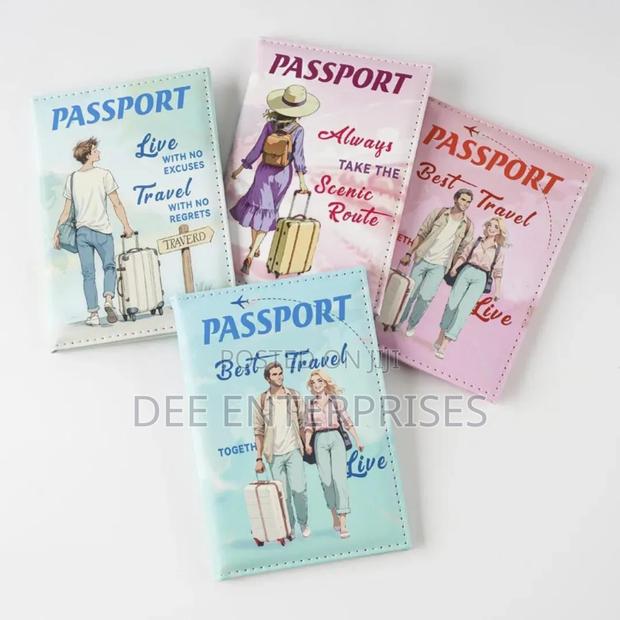 Stylish Synthetic Leather Passport Holder Wallet - thumbnail 2