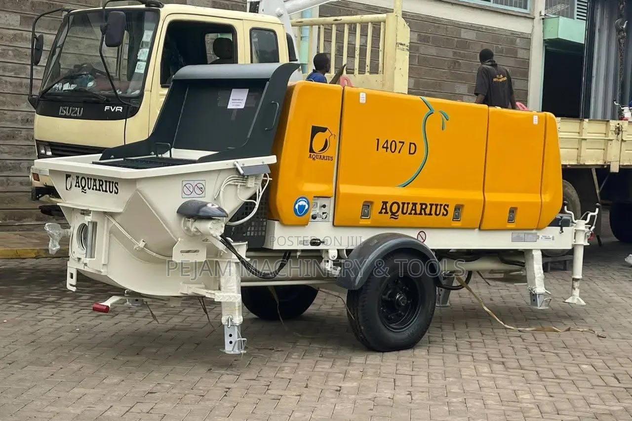 Aquarius 1407 D Stationary Concrete Pump With 100m Delivery Pipe