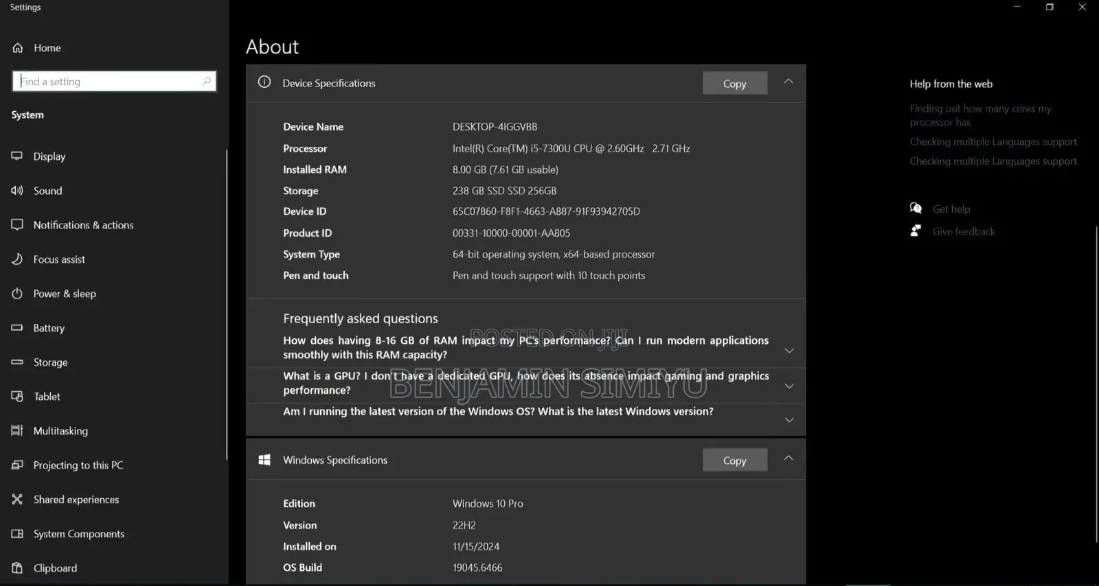 Laptop Lenovo ThinkPad X240 8GB Intel Core i5 SSD 256GB