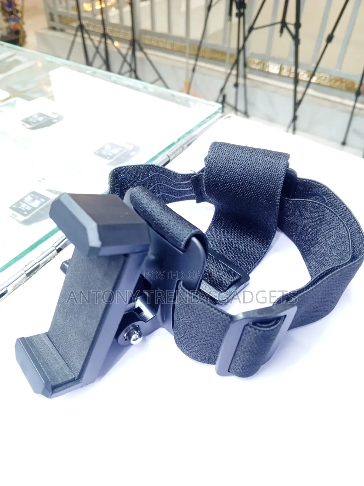 Head Mounted Phone Holder For Cycling Hiking Vlogging Recording